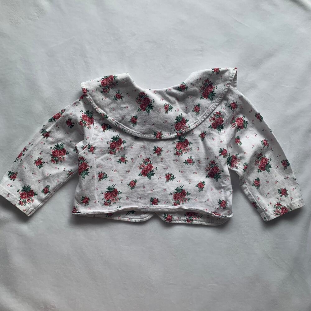 Vintage Floral Oversized Collar Long Sleeve 6 months - Picture 9 of 9